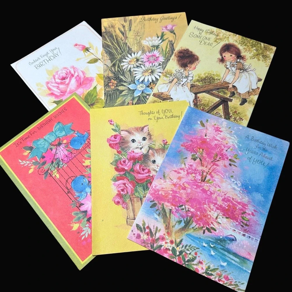Vintage Metropolitan Greetings Card Lot 12pc Unused Birthday Wedding Get Well
